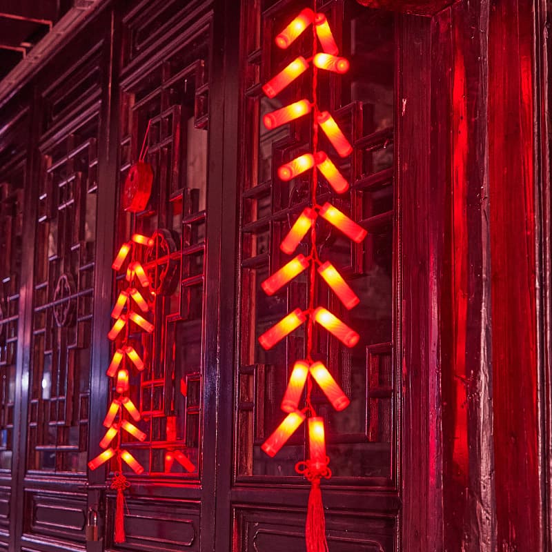 Electronic Firecracker Home Decoration for Spring Festival, New Year, Year of the Snake, Battery-Powered, No Plug Needed, New Year Decoration