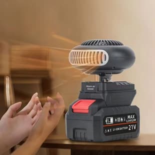 Cordless Lithium Battery Heater 170W Portable Desktop Heater for Workshop, Construction Site, Outdoor, Office, and Home Use
