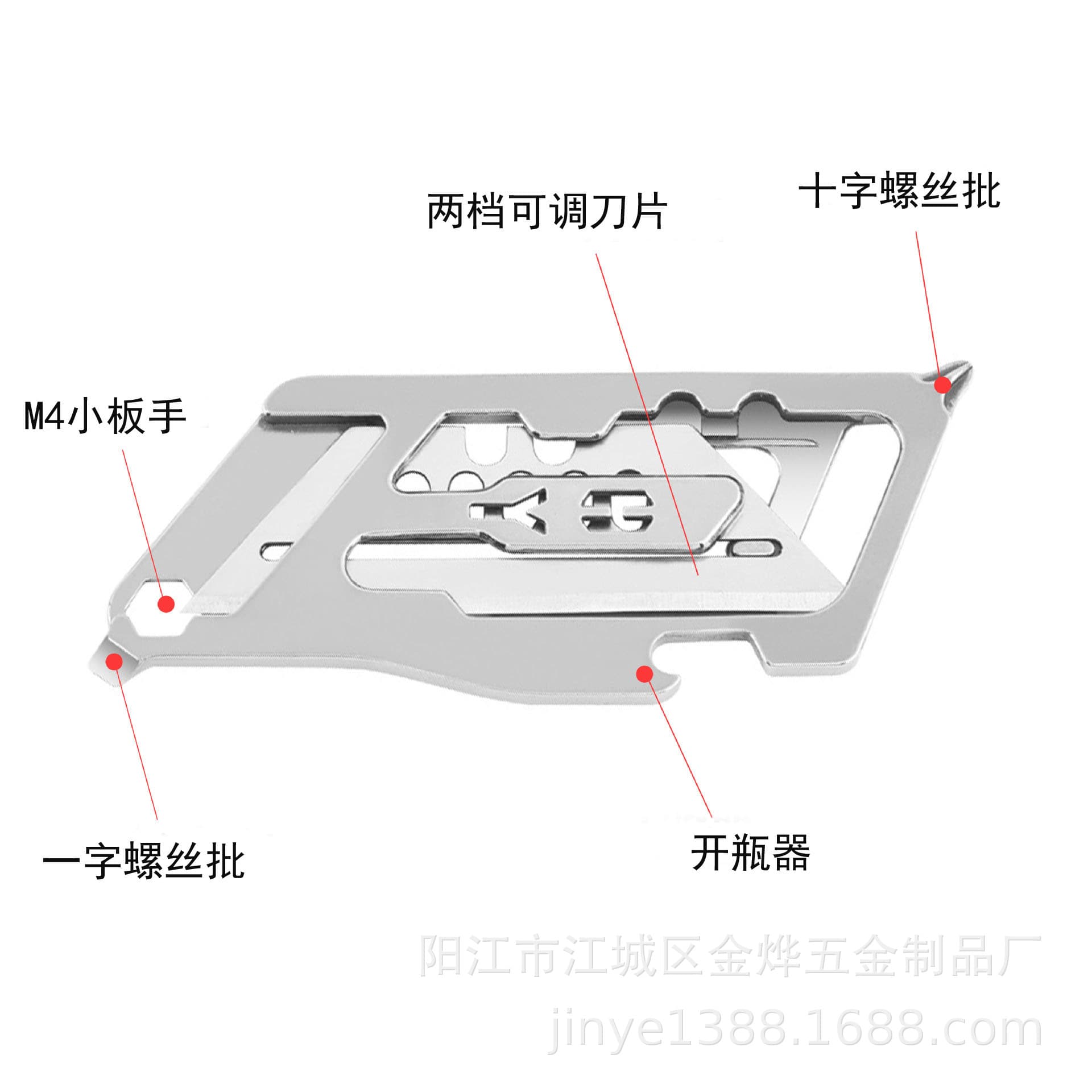 Creative Multi-Function Stainless Steel Utility Knife Retractable Folding Paper Cutter Mini Portable Multi-Purpose Utility Knife
