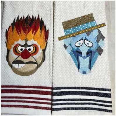 Cross-border New Product Heat Miser Snow Miser Christmas Towel