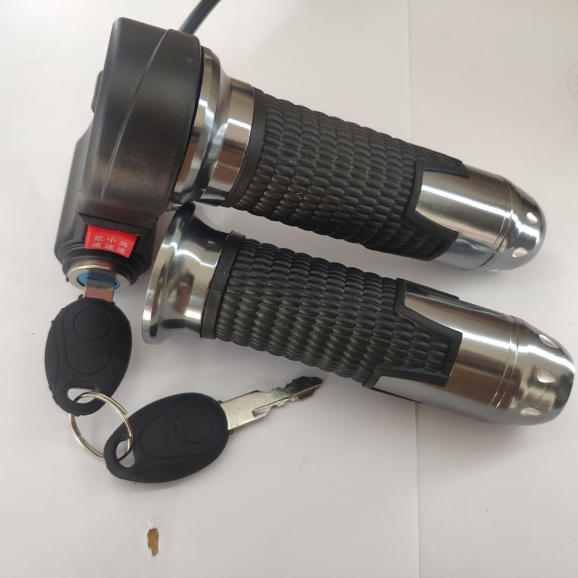 No display rice grain lock + three-speed electric vehicle handlebar electric vehicle accessories speed control handle throttle handle