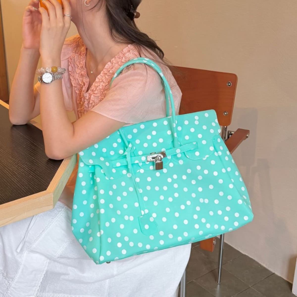 Cross-border kiikii Same Style Kelly Bag 2026 New PVC Jelly Bag Shoulder Bag Large Capacity Handheld Tote Bag
