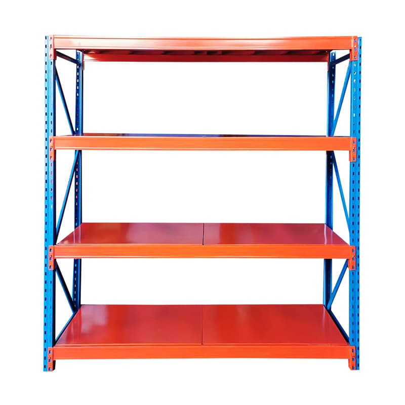 Medium Duty 800kg/Shelf Diamond Hole Storage Rack Convenient Assembly and Disassembly Heavy Duty Warehouse Iron Rack Shelf