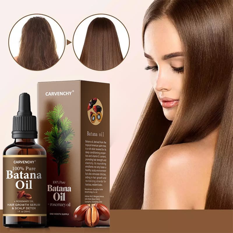 Bestselling cross-border hair thickening and anti-hair loss hair oil, 100% pure natural Batana oil.