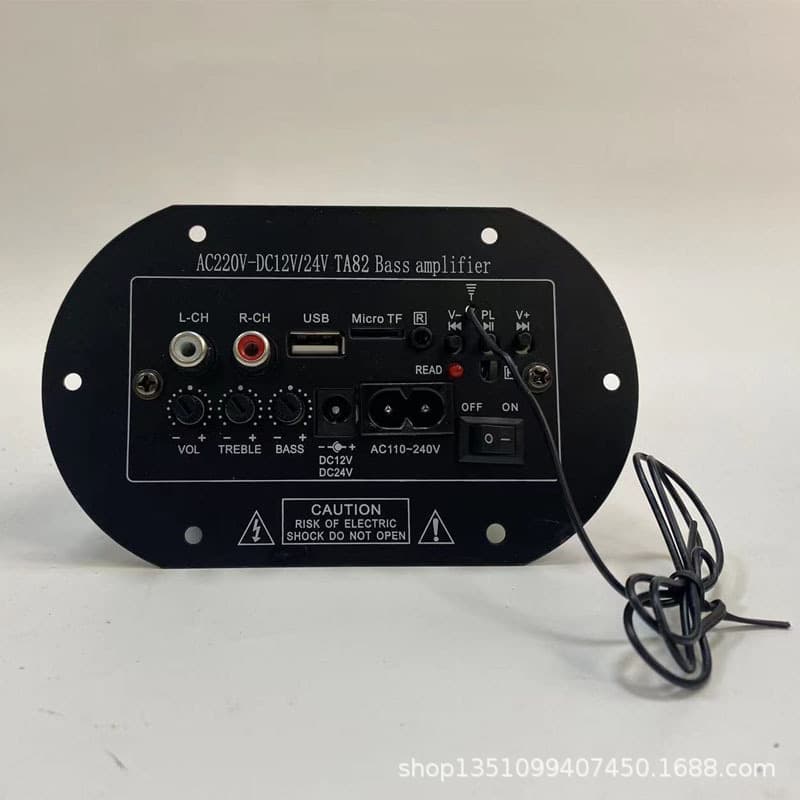 Car Subwoofer Amplifier Board 6.8.10 Inch Mainboard Bluetooth Radio USB TF High Power