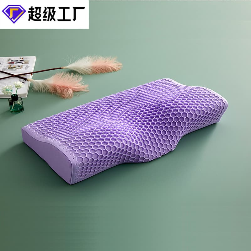 TPE Butterfly Memory Foam Pillow, Cervical Support Neck Pillow, Core for Adults and Students, Dormitory Sleep Pillow