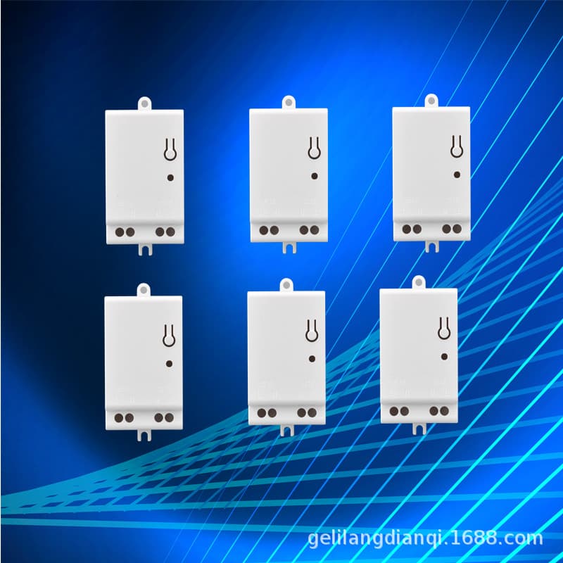 Wireless Remote Switch Receiver with On/Off Function, Adhesive Case, Bluetooth and Wi-Fi Smart Power Control Box for Lighting