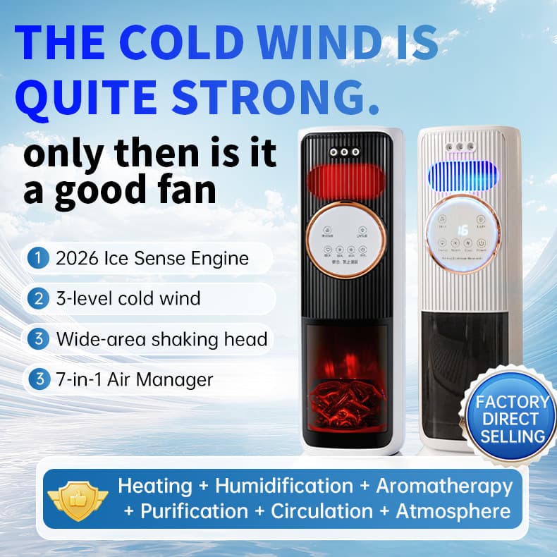 Cross-border Hot Selling Cooling Heating Air Cooler AC Fan Spray Cooling and Heating Fan