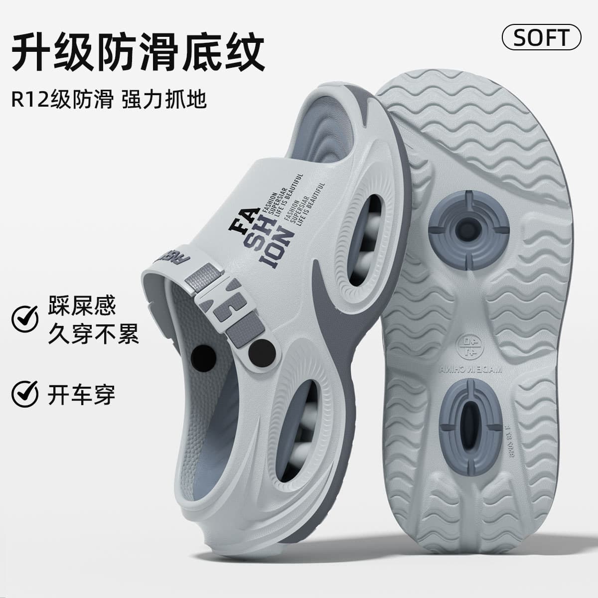 Men's Driving Sandals Summer 2026 New Outdoor Thick Sole Non-Slip Wear-Resistant Casual Sports Two-Way Sandals