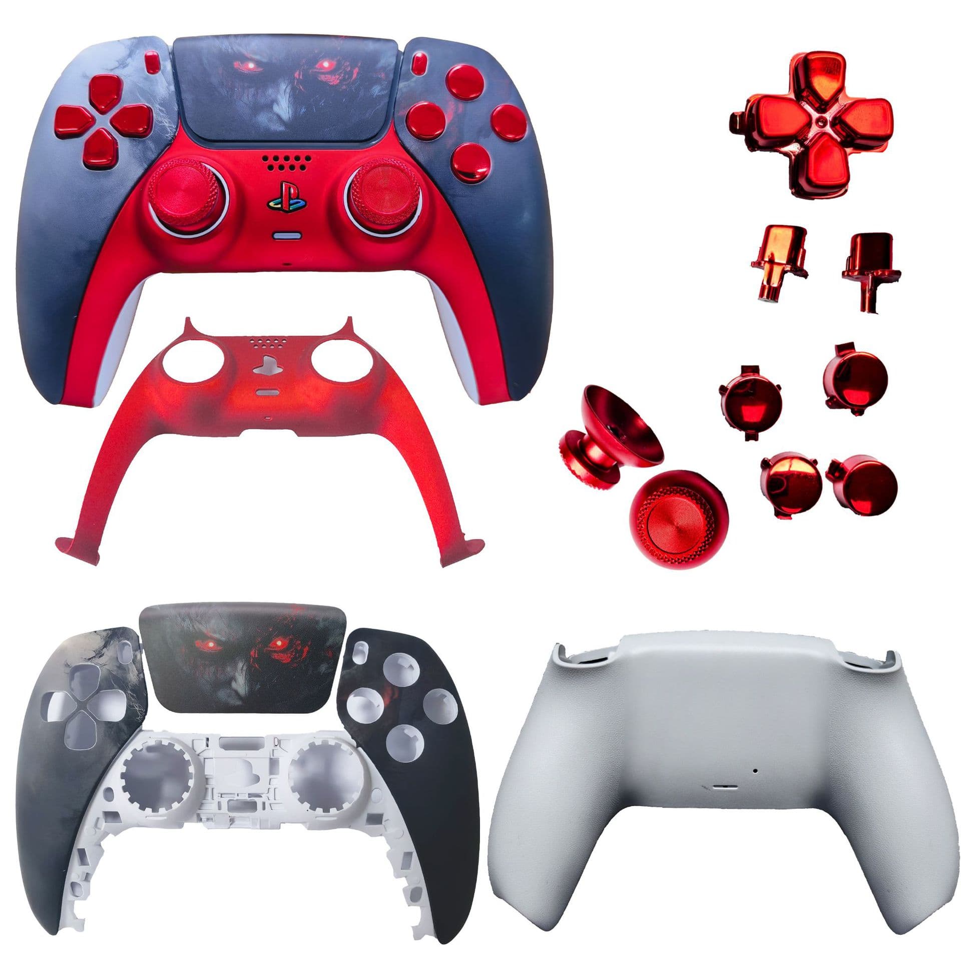 PS5 Game Controller Water Decal Shell Replacement Case PS5 Console Accessories Call of Duty God of War P5 Game Accessories