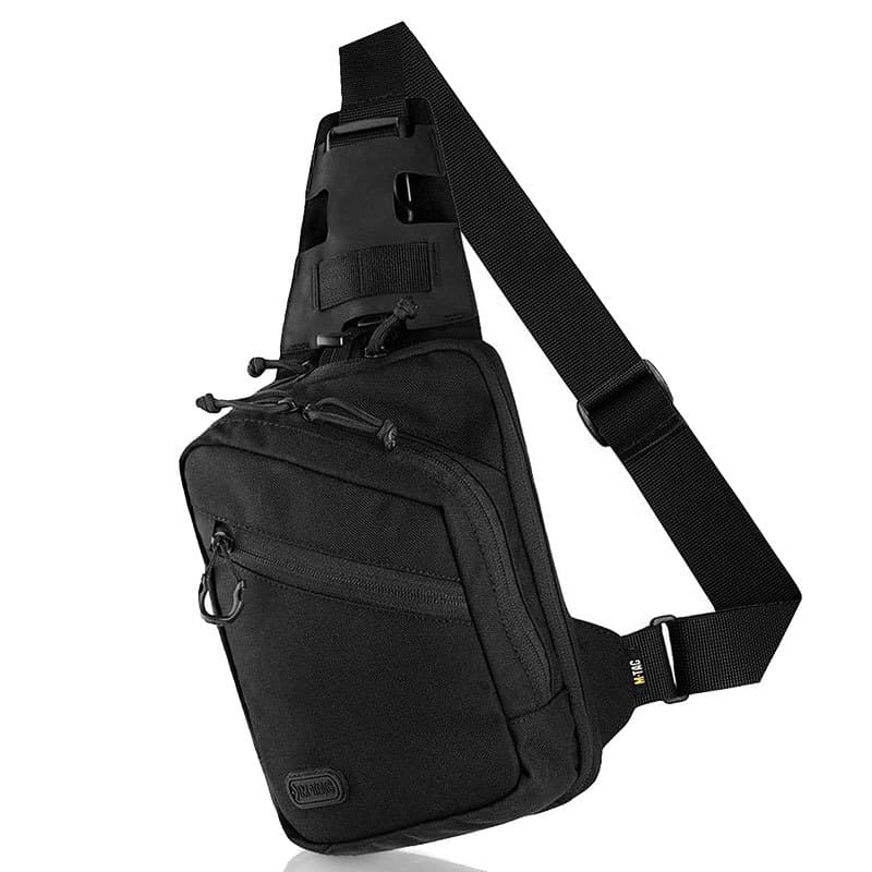 Black Chest Bag Fashion Commuter Business Minimalist Shoulder Bag Tactical Crossbody Bag