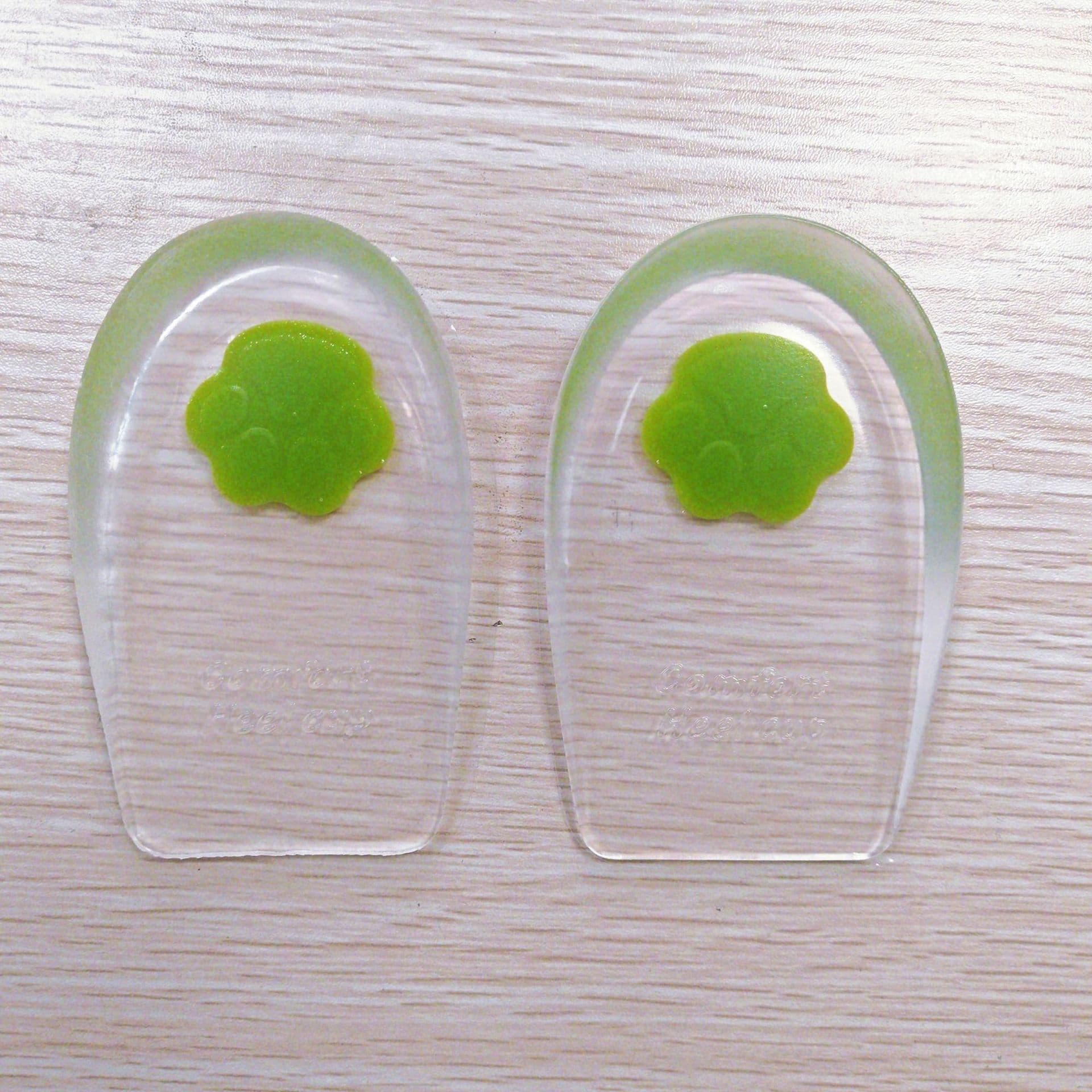 GEL Dual-Color Heel Cushion Soft Shock-Absorbing Sports Half Insole U-Shaped Heel Cup Self-Adhesive Dual-Color Foot Heel Pad