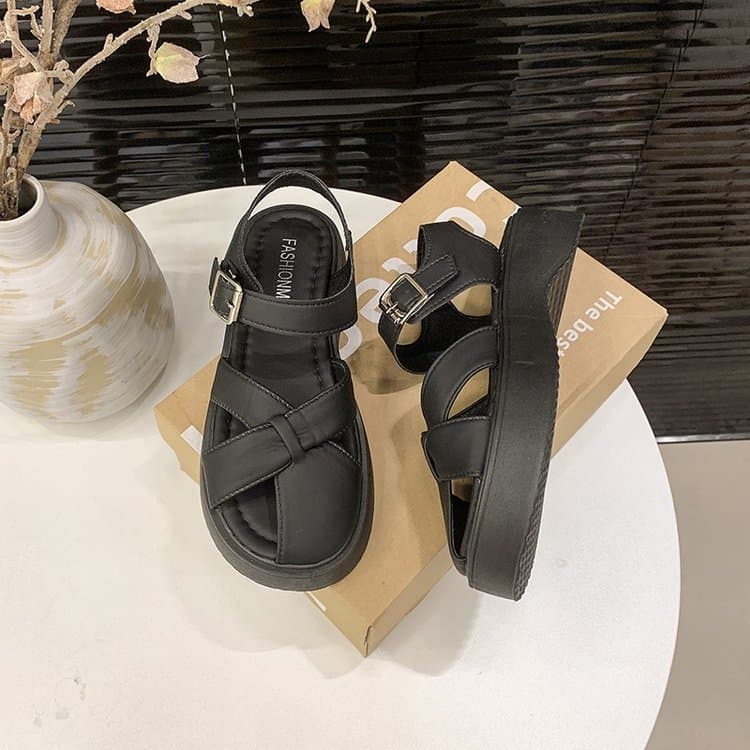 Women's Platform Wedge Sandals 2026 New Summer Style, Suitable for Dresses, Casual Beach Roman Sandals