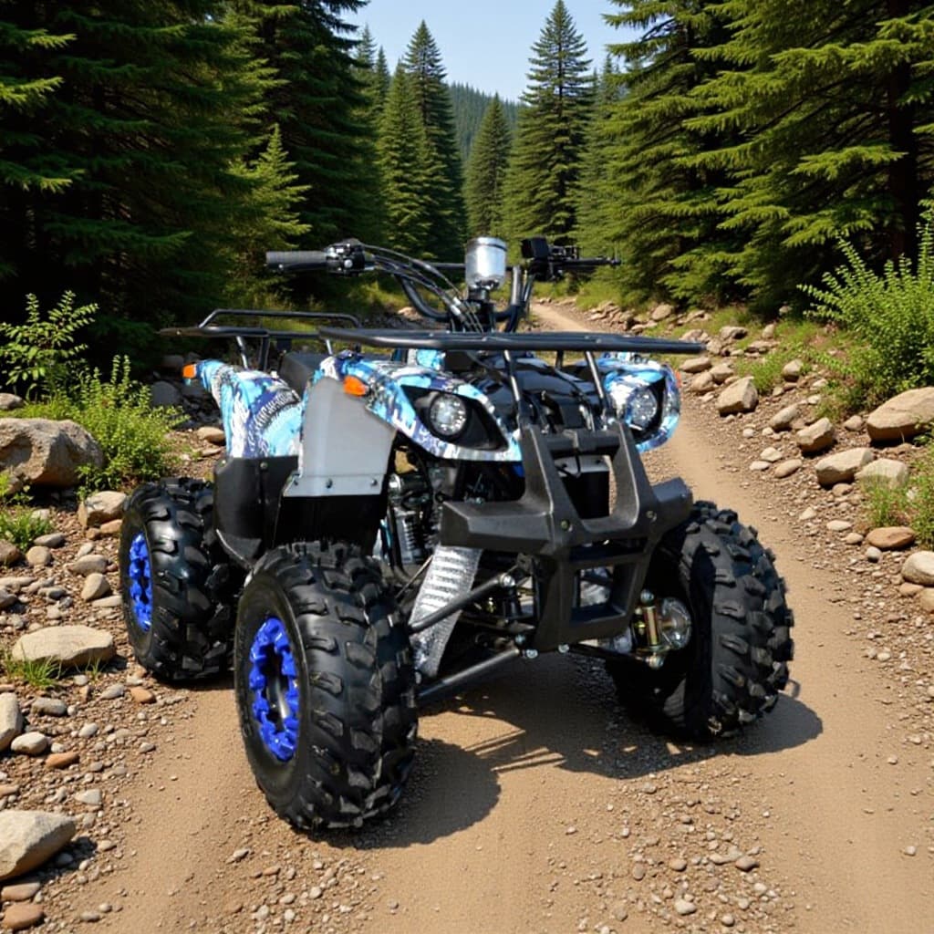 110CC ATV Four-Wheel Off-Road Vehicle All-Terrain Vehicle Snowmobile Same Style as ATV Snowmobile