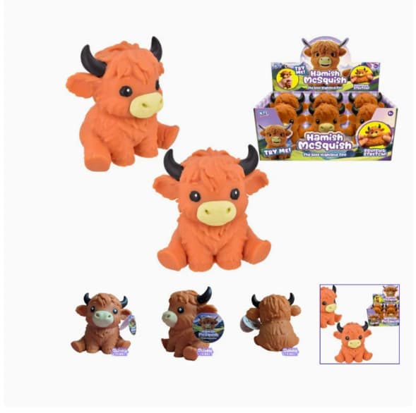 Cross-border bestseller: Highland Cow Soft Squeeze Toy