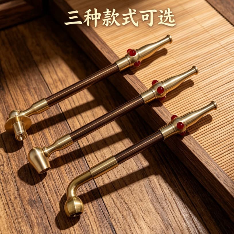 Detachable Brass Cigarette Holder, Vintage Long Filter Cigarette Rod, Finely Crafted Pure Copper Portable Smoking Accessory, Men's Gift Wholesale