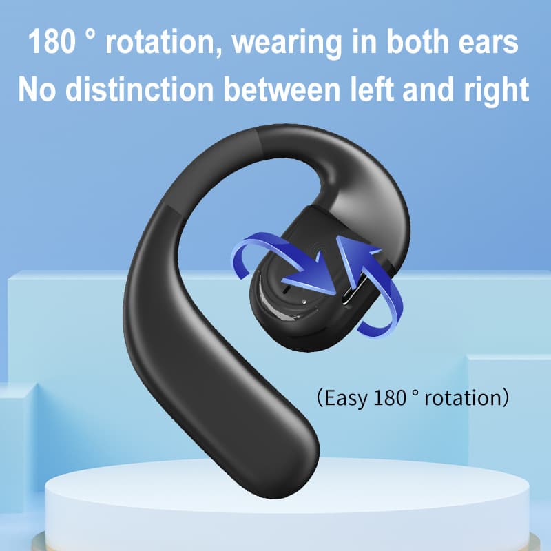 YJ78 Bluetooth Headset Single Ear Left and Right Rotation Wireless Sports Open Ear-hook Type Not In-Ear Cross-border Wholesale