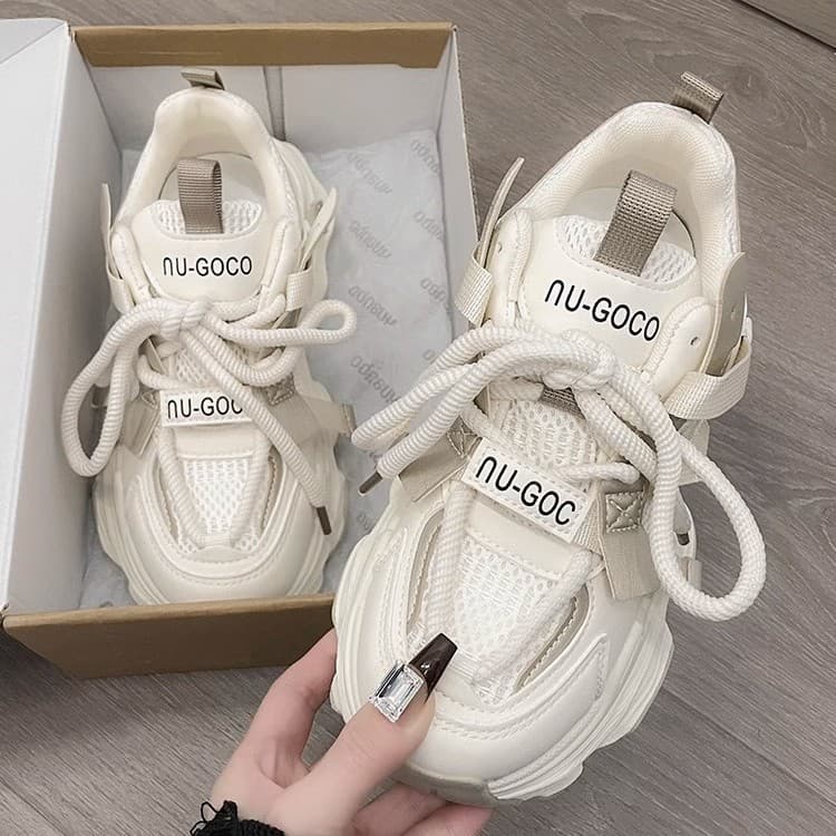 Trendy Dad Sneakers for Women 2026 New Chunky Sole Heightening Makes Feet Look Smaller Versatile Casual Athletic Shoes Lightweight Student Shoes