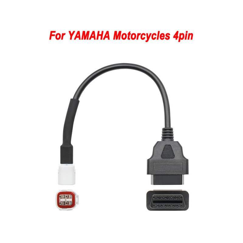 Adapter for Motorcycle Yamaha 4 Pin Plug Cable Yamaha 4P to OBD2