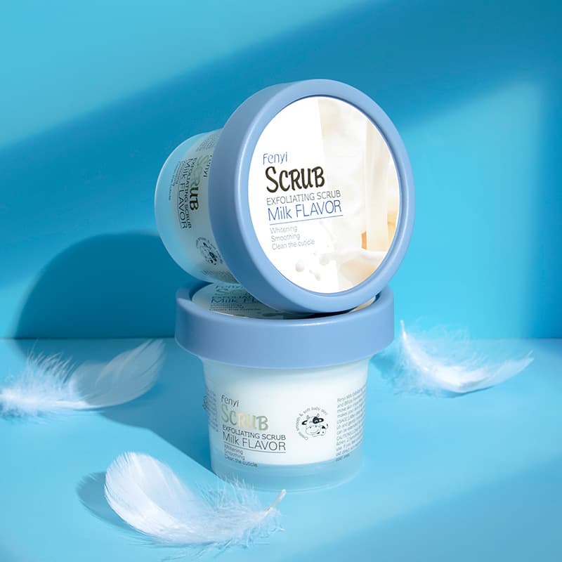Fen Yi Milk Sensation Exfoliating Scrub 100g Skin Cleansing Pore Deep Cleansing Body Care Facial Exfoliation Moisturizing
