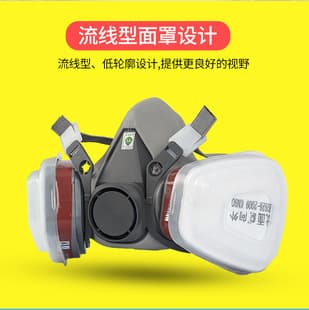 Factory Direct Cross-Border Gas Mask for Painting 6200, Paint, Pesticide, Formaldehyde, Decoration, Grinding, Activated Carbon Face Mask