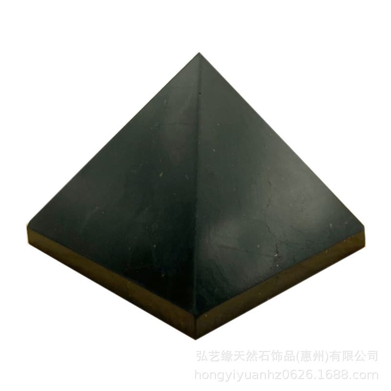 Shungite Pyramid Natural Crystal Tower Ornaments Energy gift