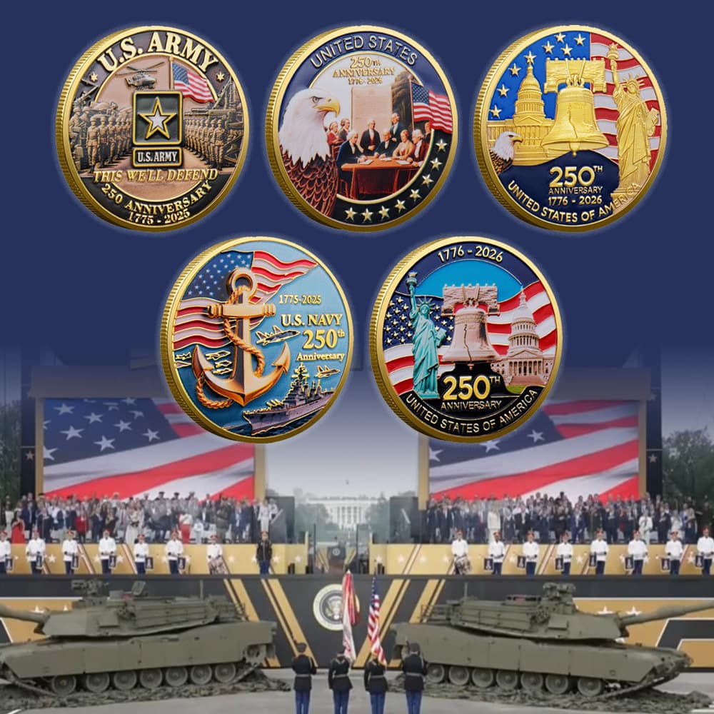 Cross-border military coins commemorating the 250th anniversary of the United States Challenge coins Collection commemorative medal enthusiasts collect souvenirs