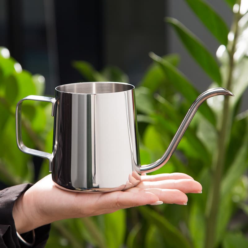 Pour Over Coffee Kettle Mini Long Spout Fine Nozzle Stainless Steel Drip Coffee Carafe Home Brewing Coffee Tool