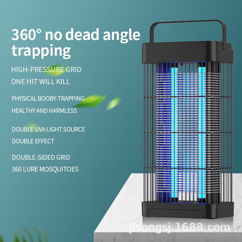2021 New Wide-Angle Mosquito Killer Lamp, Household Electric Shock Mosquito Catcher, Indoor Mosquito Trap Cross-border