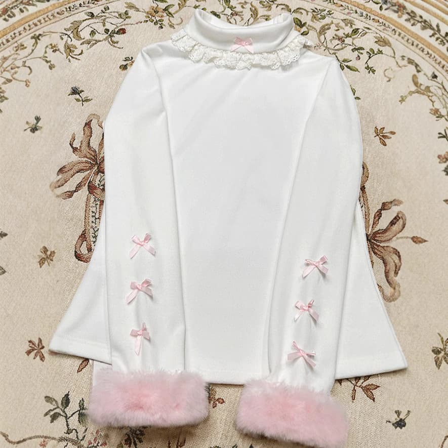 Zhijinyuan Lolita inner wear [Soft Sweetheart] fabric upgrade, soft skin-friendly warm knitted base layer.