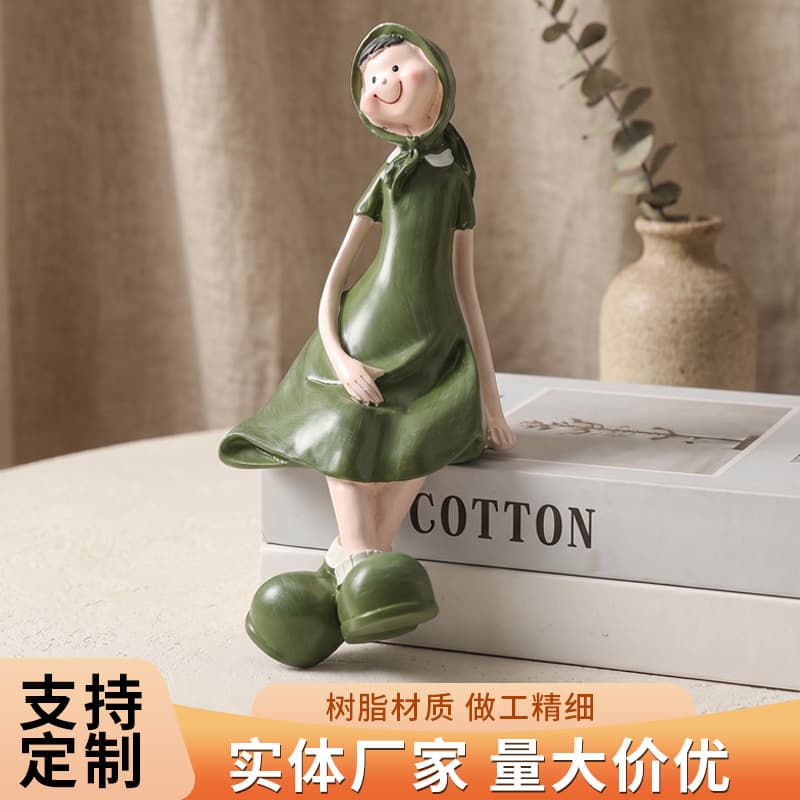 Rustic Resin Craft Statue for Housewarming, Living Room, Bedroom Decoration, New Wedding Gift, Manufacturer Direct