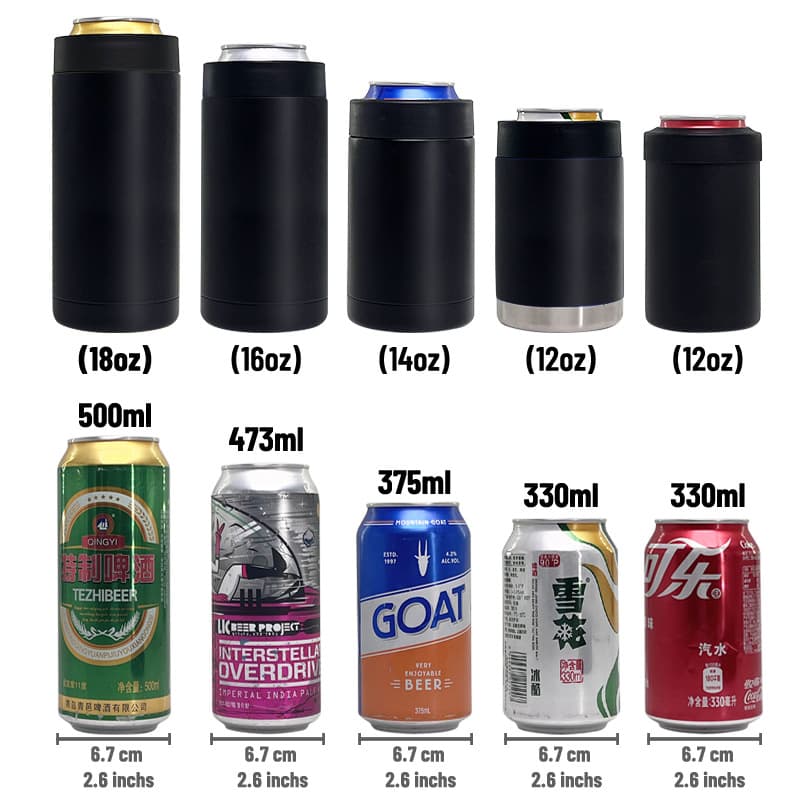 375ml Australia Can Cooler 12oz 355ml 16oz Can Cooler for Beer Cans