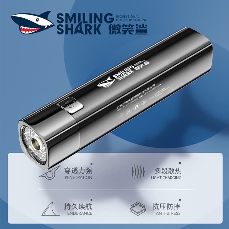 Mini ABS Bright Flashlight USB Rechargeable Portable Outdoor Household Hiking Lighting Small Flashlight