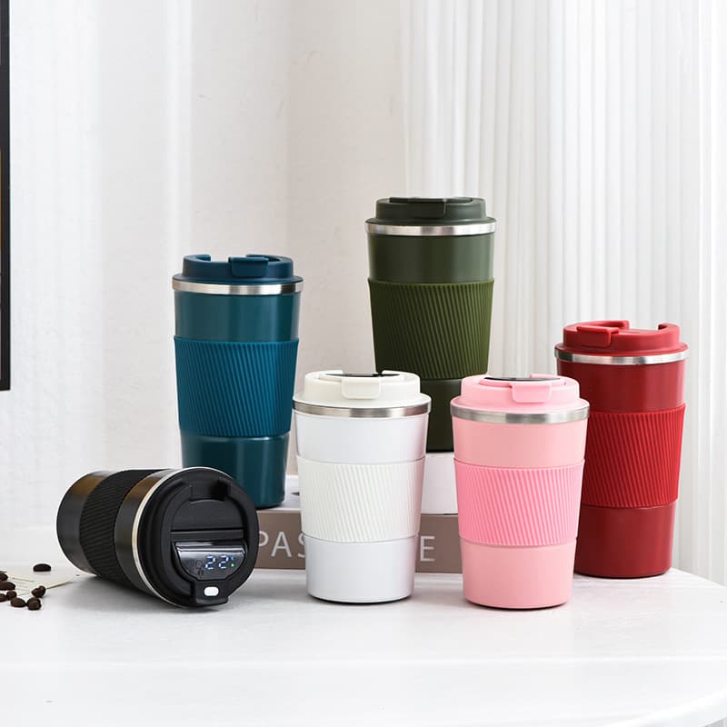 Cross-Border American Coffee Cup 304 Stainless Steel Insulated Cup, Third-Generation Leather Sleeve Coffee Cup, Business Gift Cup