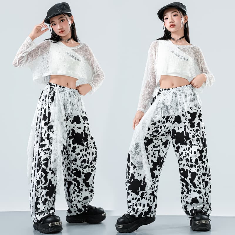 Jazz Dance Costume for Girls, Trendy and Cool Kids Jazz Street Dance Performance Outfit for Children, Autumn