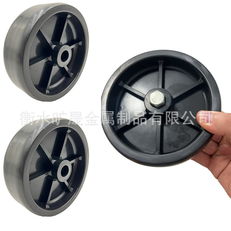 19 Factory Wholesale 6-Inch Plastic Trailer Jack Guide Wheel Jackey Wheel American Style Jack