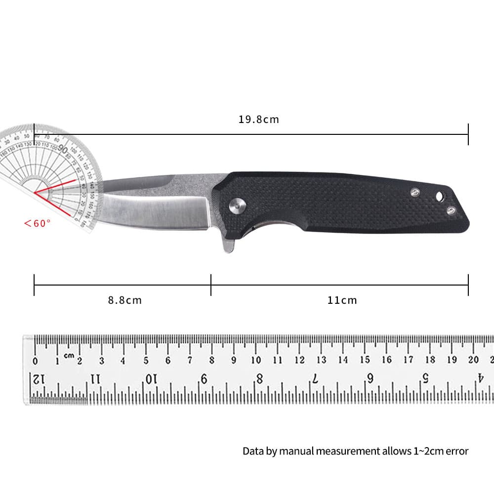 Outdoor Tactical Knife High Hardness Multi-Function Folding Knife Portable Pocket Knife for Wilderness Survival