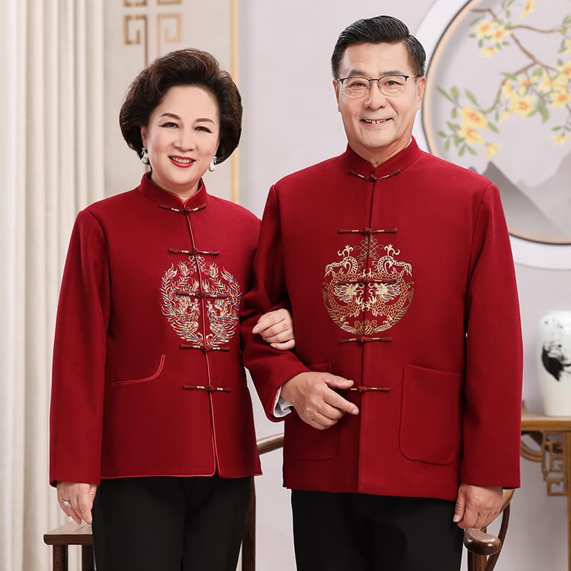3223 Dad summer clothes 40 years old 50 middle-aged and elderly short-sleeved long-sleeved Tang suit suit grandpa summer Chinese style men