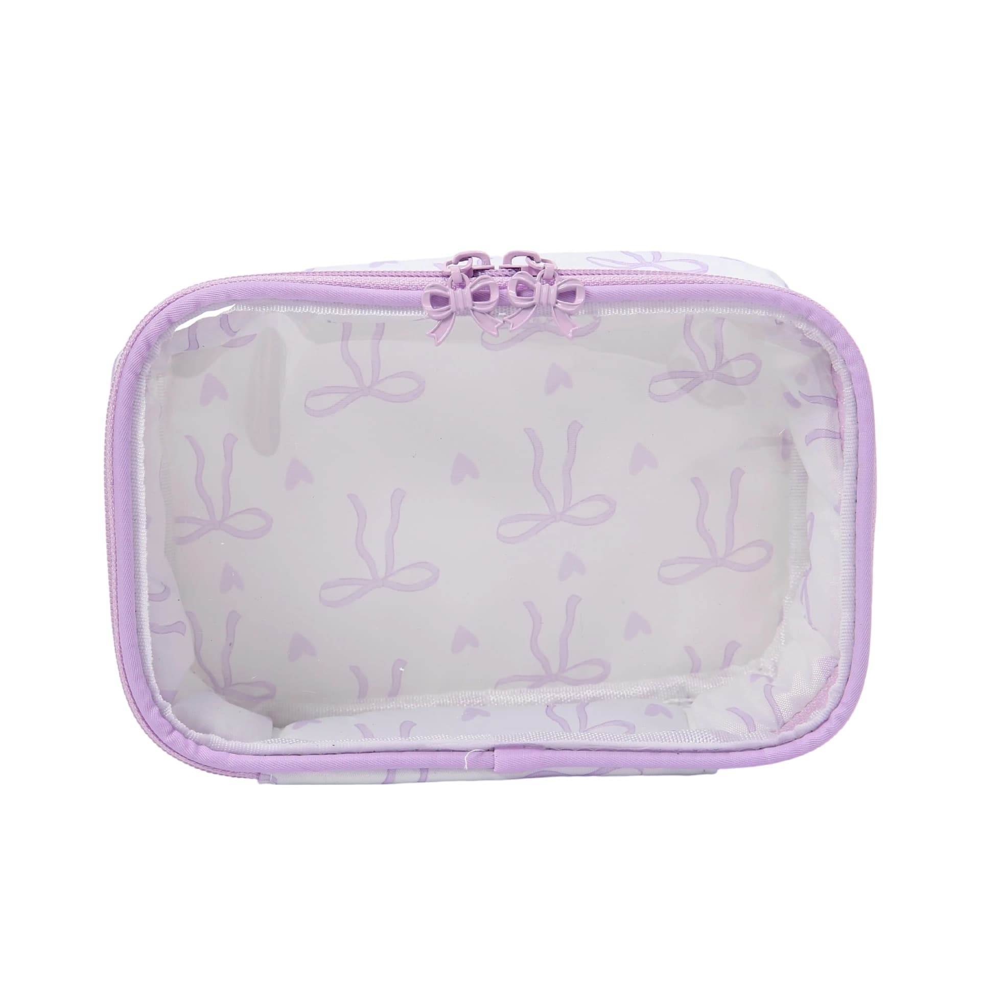 Custom Amazon Bestseller Bow Makeup Bag Cosmetic Organizer Portable Travel Toiletry Bag