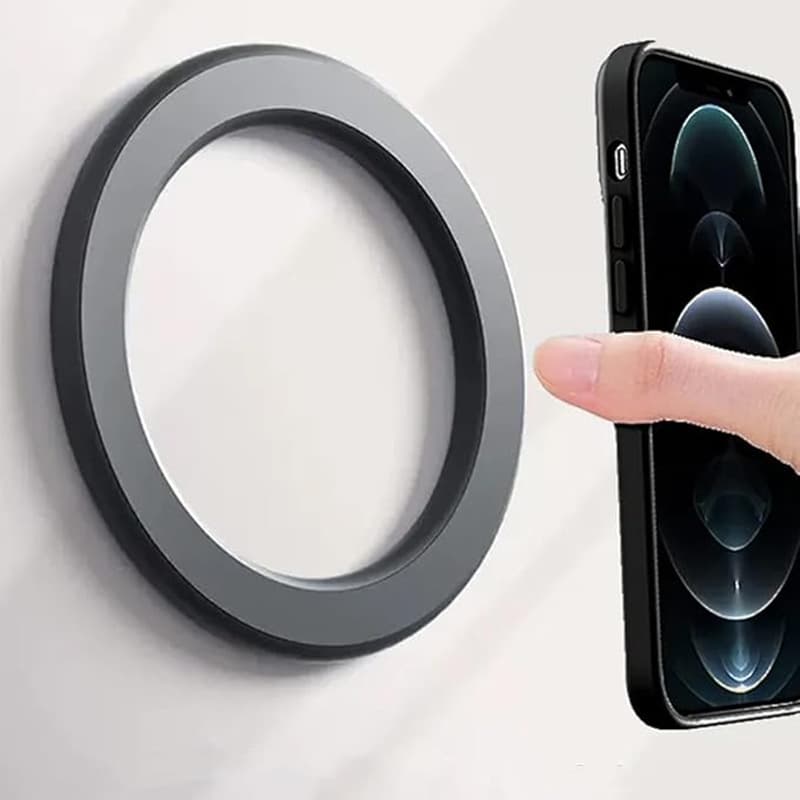 Cross-border MagSafe magnetic phone holder, traceless wall mirror, car magnetic ring, suitable for 16/15 Apple