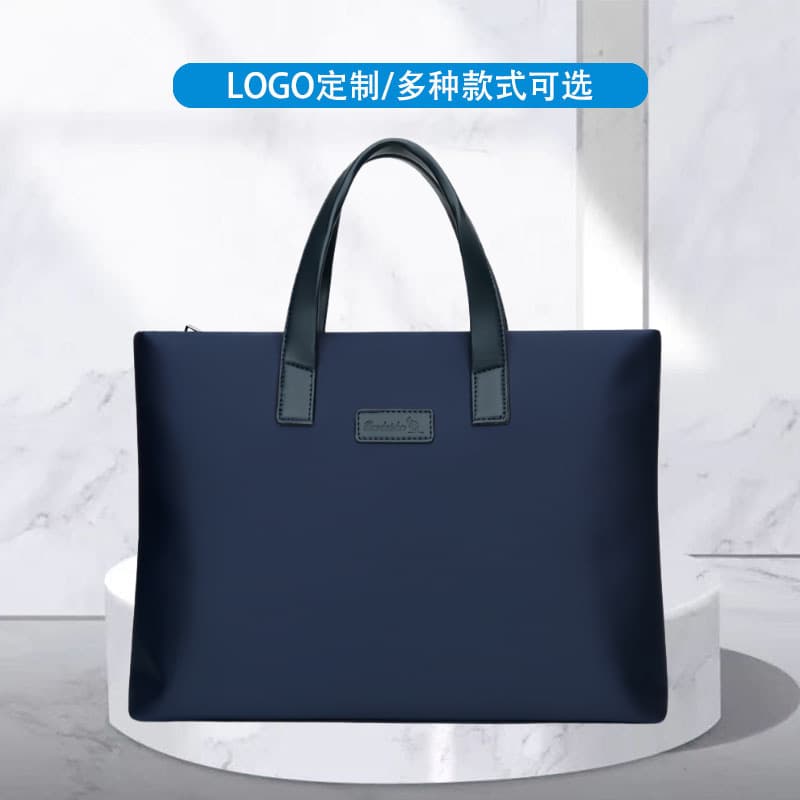 New men's briefcase/handbag, custom-made Oxford cloth, business commuting bag, large capacity, laptop bag, wholesale.