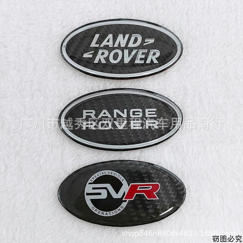Suitable for Range Rover Evoque modification LAND ROVER rear badge RANGE ROVER emblem SVR carbon fiber badge