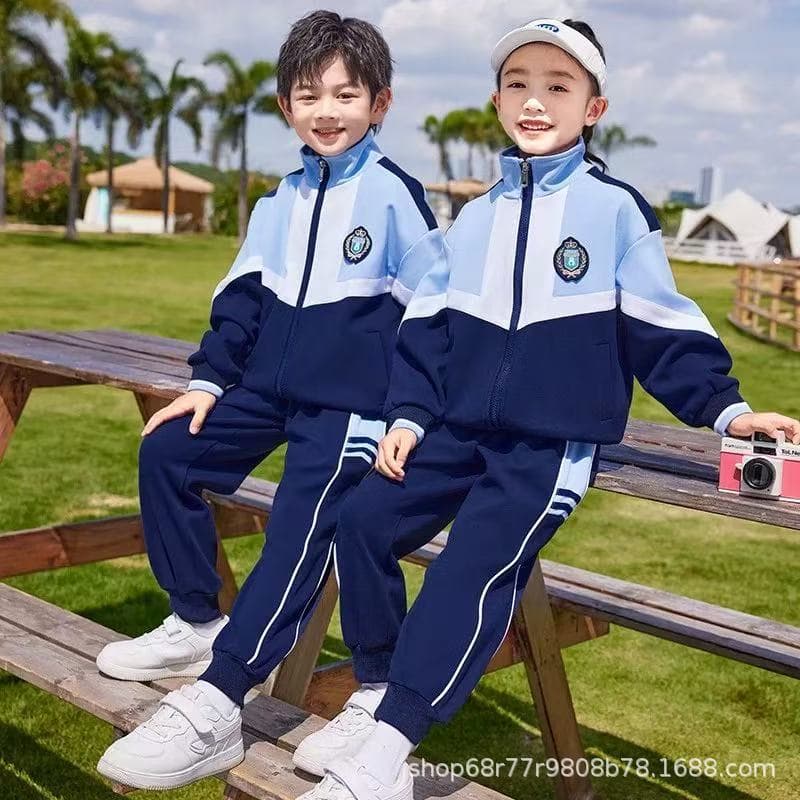 Spring/autumn middle school student uniform set class outfit