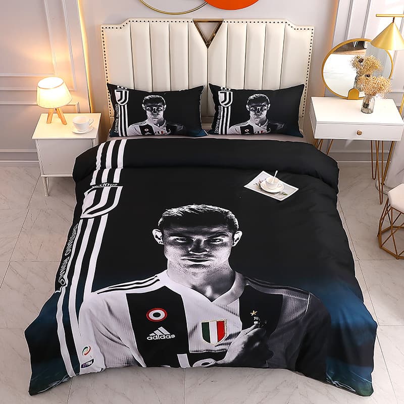 3D Printed Cross-border E-commerce Four-Piece Brushed Bedding Set, Bed Sheet and Duvet Cover, AliExpress Stock, Bedding Four-Piece Set