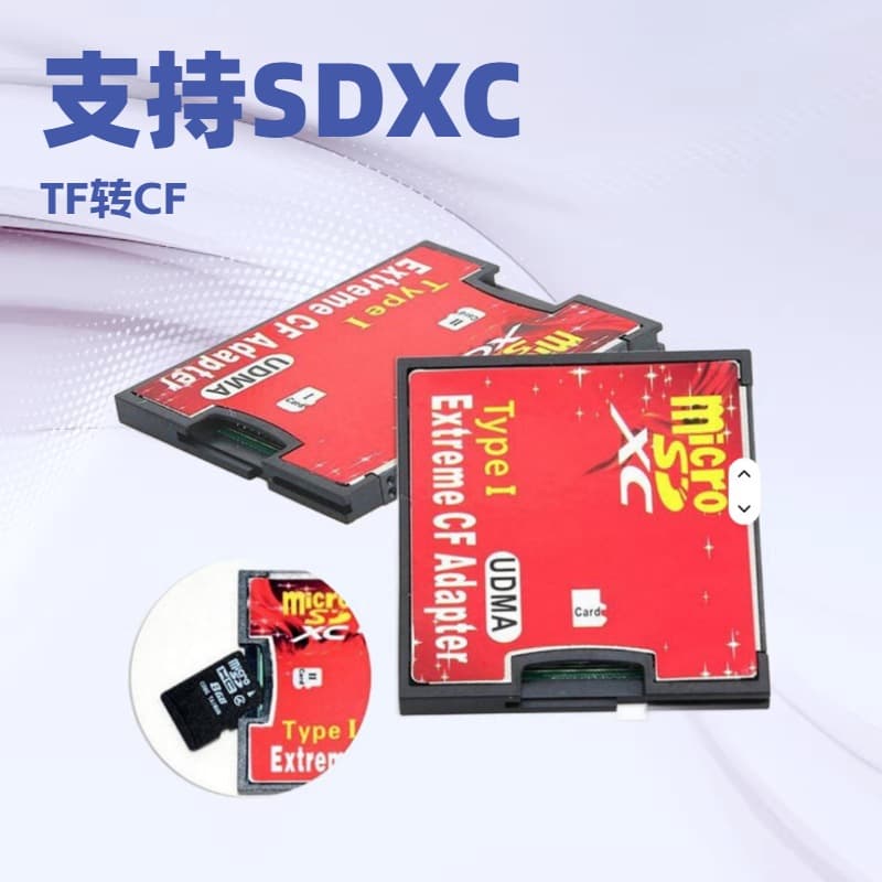 microSDXC to CF Card Adapter Type I UDMA High-Speed Adapter for Camera Memory Card Converter