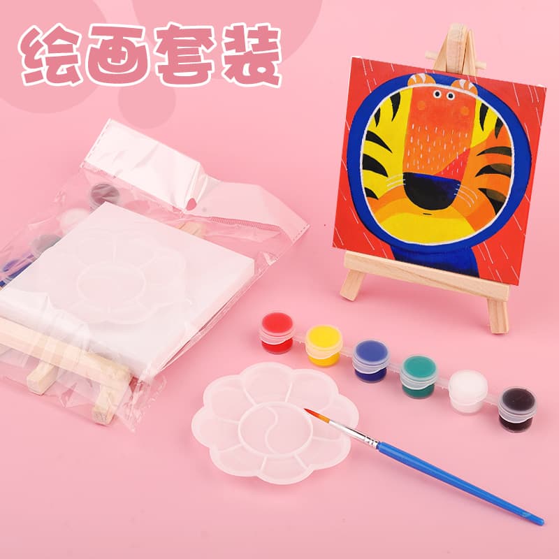 Mini drawing board frame student art graffiti small easel cute children's trendy coloring acrylic watercolor painting