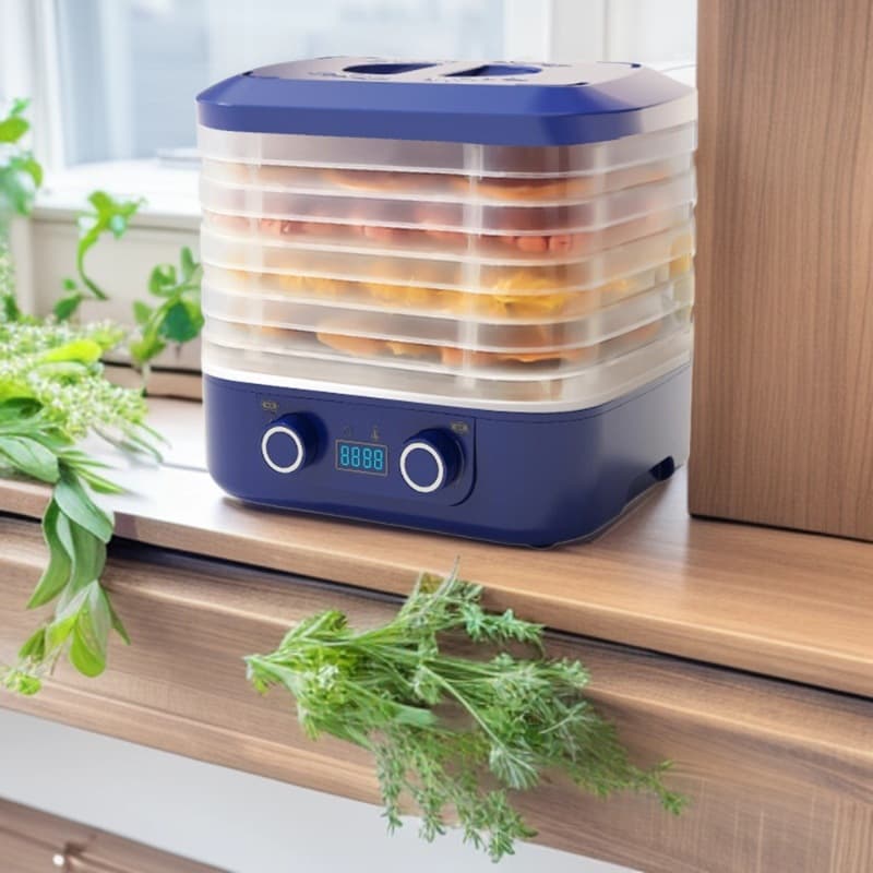 Cross-border Small Dehydrator with US/UK/EU Standards, Automatic Fruit, Meat, and Vegetable Dryer for Home