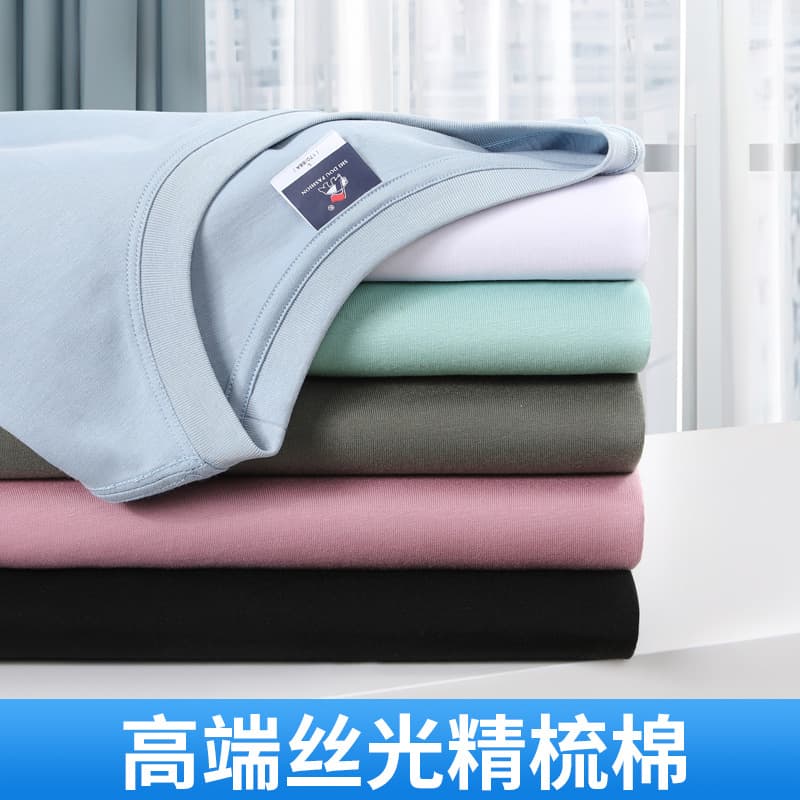 Custom-Made Pure Cotton Cultural Shirts with Logo Printing, Custom-Made Short-Sleeved Round-Neck Work Clothes, T-Shirts