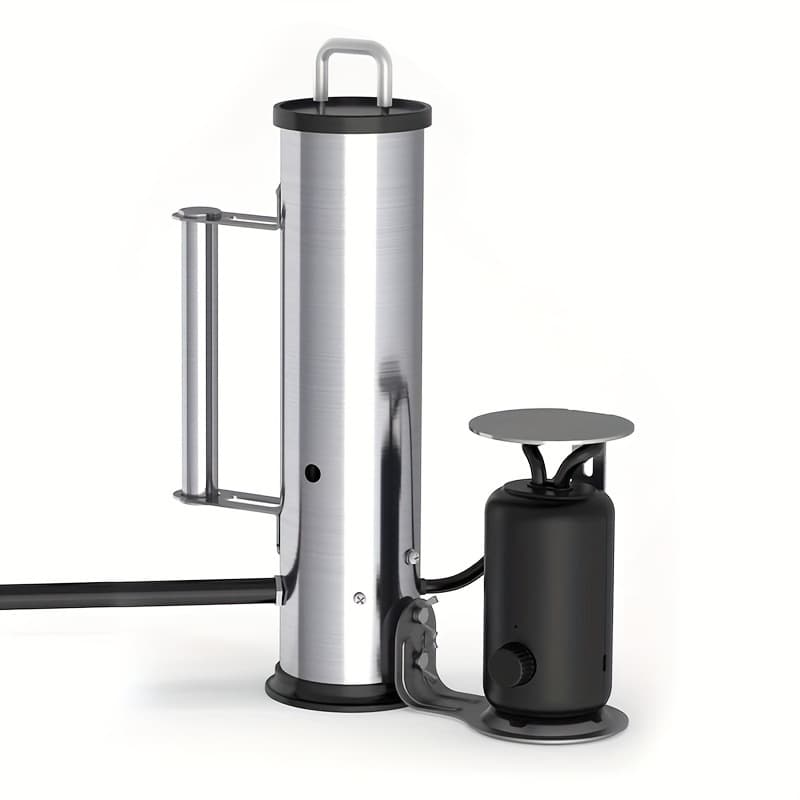 Cordless electric smoker for any BBQ, includes pellet smoker tube with air pump for cold or hot smoking