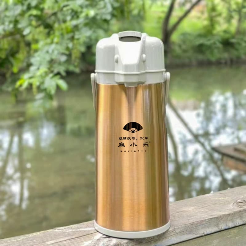 Press-Type Insulated Hot Water Kettle for Chess Rooms, Tea Houses, and Mahjong Tables, Thermal Flask
